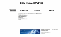 Privat Label Hydraulische olie HVLP 32  vat 208 liter